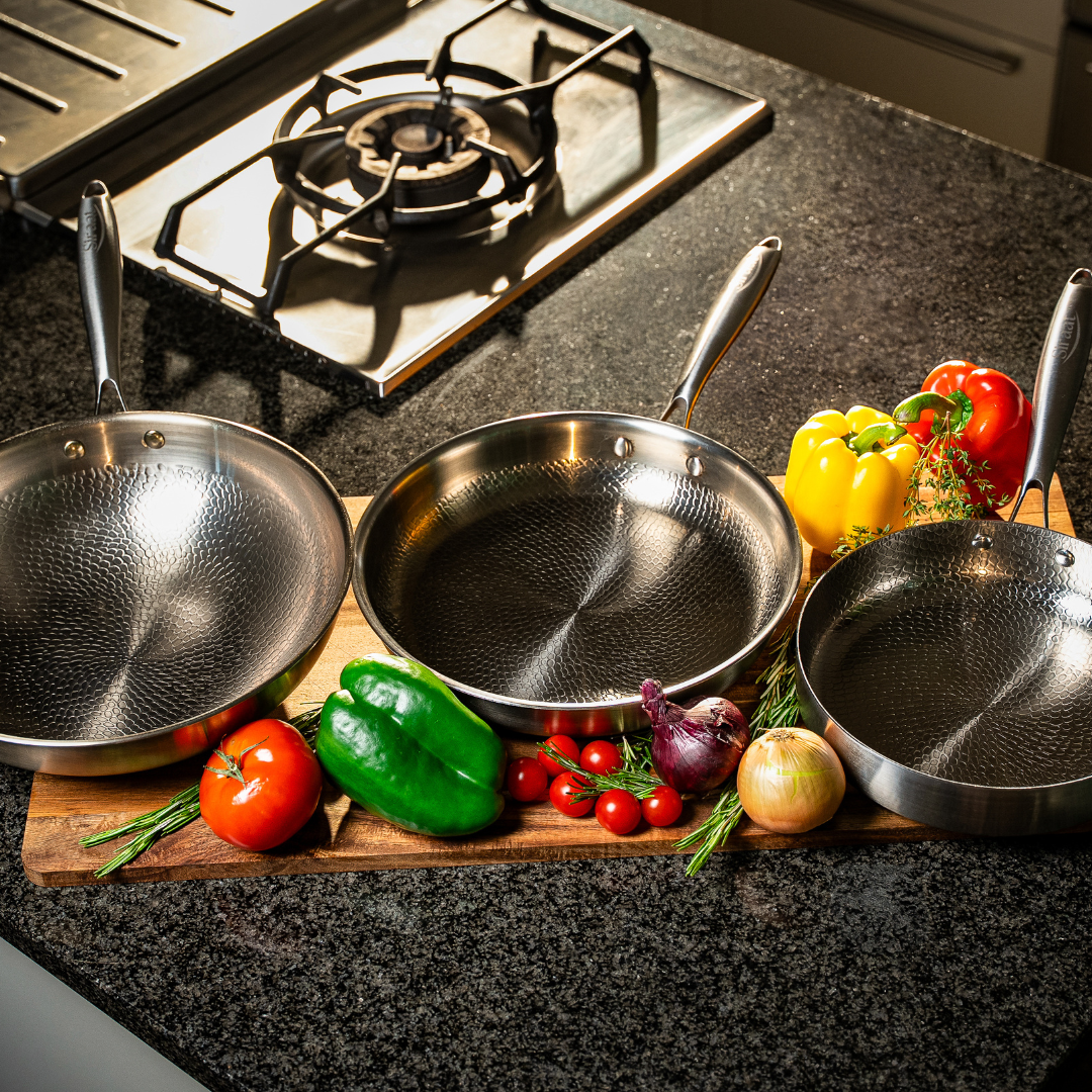 Titanium Hammered Cookware Set Pro