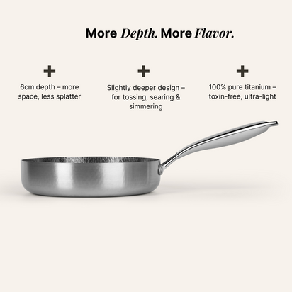 Titanium Hammered Cookware Set Pro